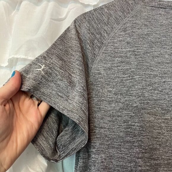 Danskin Performance Heather Gray V Neck Shirt - Size XL - Picture 7 of 8